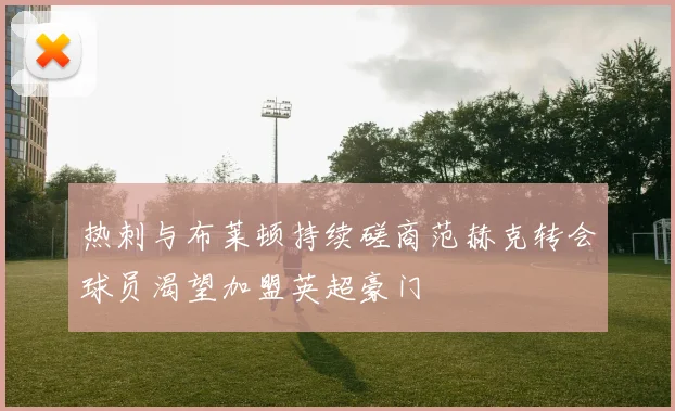 热刺与布莱顿持续磋商范赫克转会球员渴望加盟英超豪门